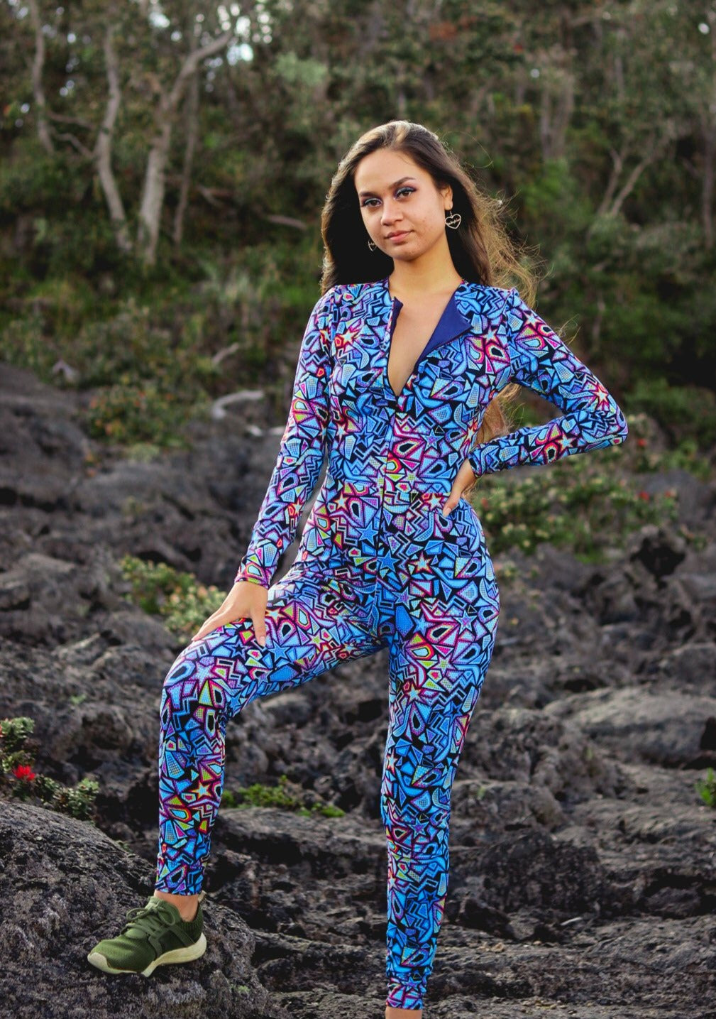 Zip Front Catsuit
