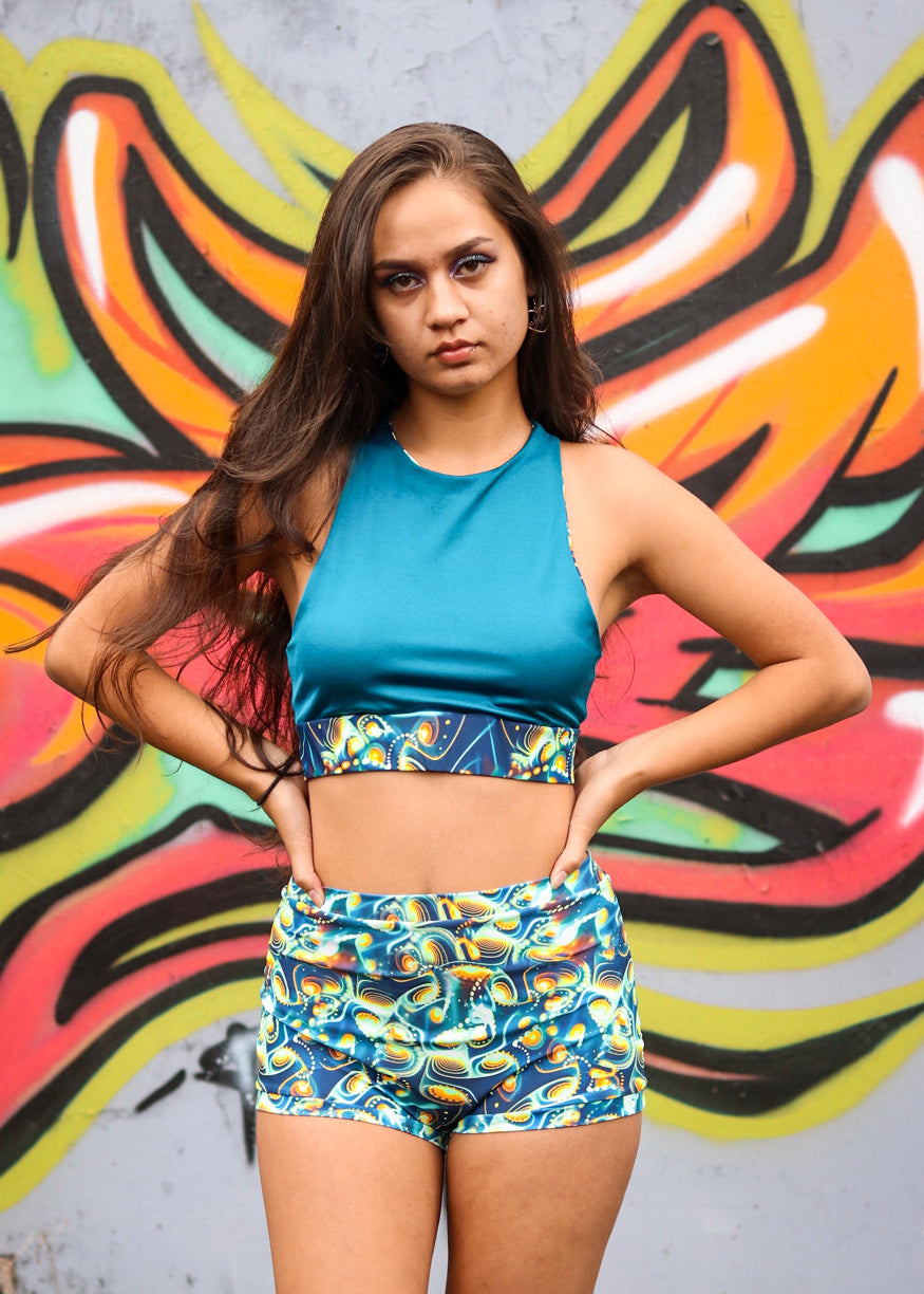 Reversible X-Back Bra Top