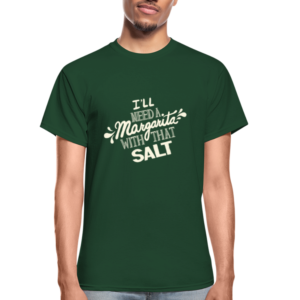Salt Makes Me Thirsty Ultra-soft Cotton T-Shirt - forest green