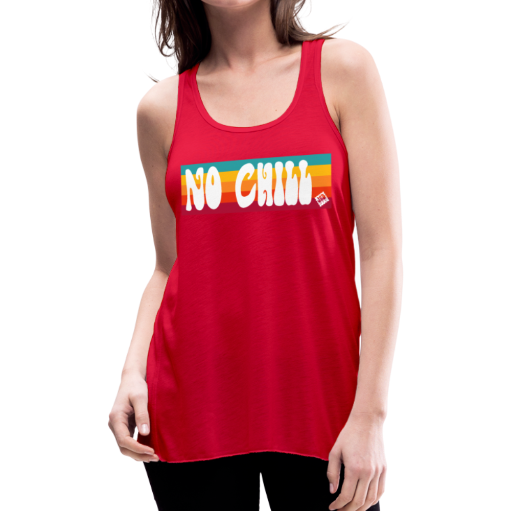 Flowy No Chill Tunic Racerback Tank Top - red