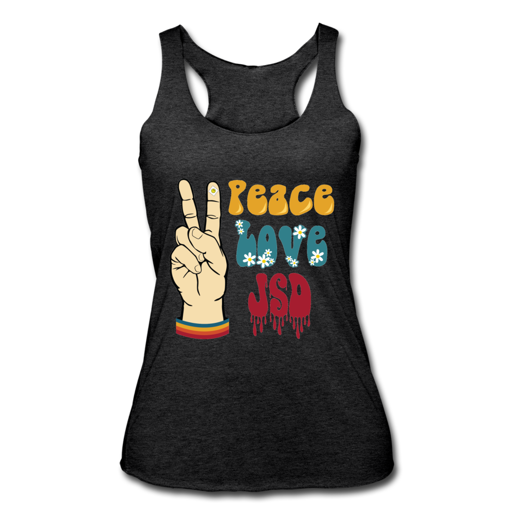 Women’s Tri-Blend Racerback Tank - heather black