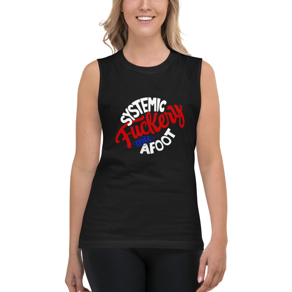 The System is Rigged Muscle Tee