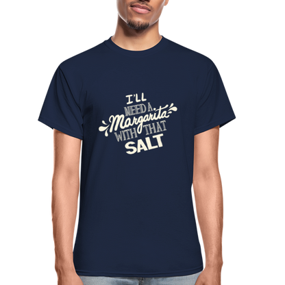Salt Makes Me Thirsty Ultra-soft Cotton T-Shirt - navy