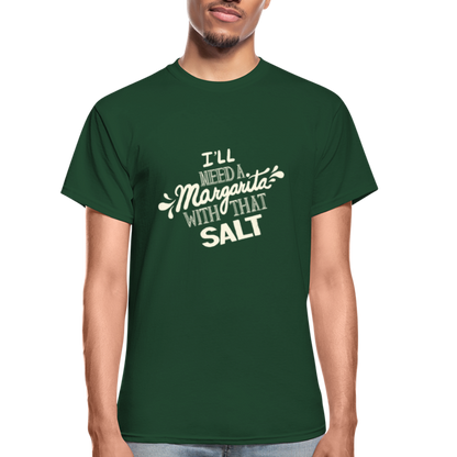 Salt Makes Me Thirsty Ultra-soft Cotton T-Shirt - forest green
