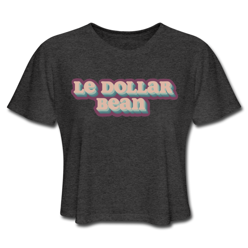 Le$Bean Women's Cropped T-Shirt - deep heather