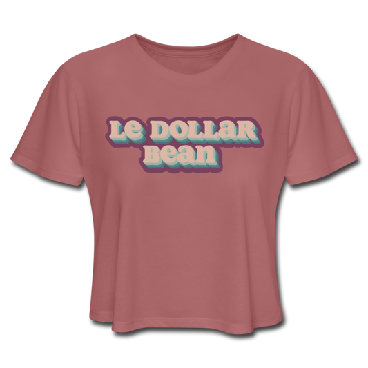 Le$Bean Women's Cropped T-Shirt - mauve